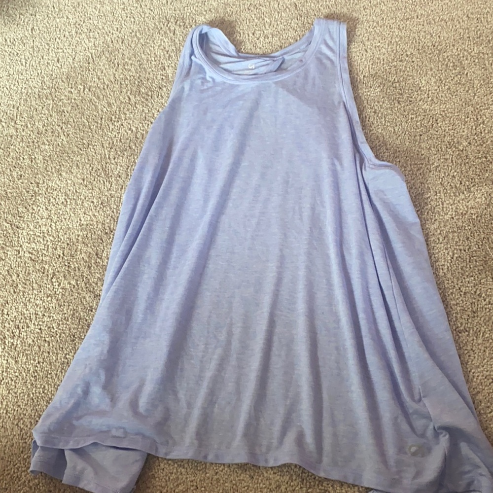 Gap fit women’s small open back blue workout tank top